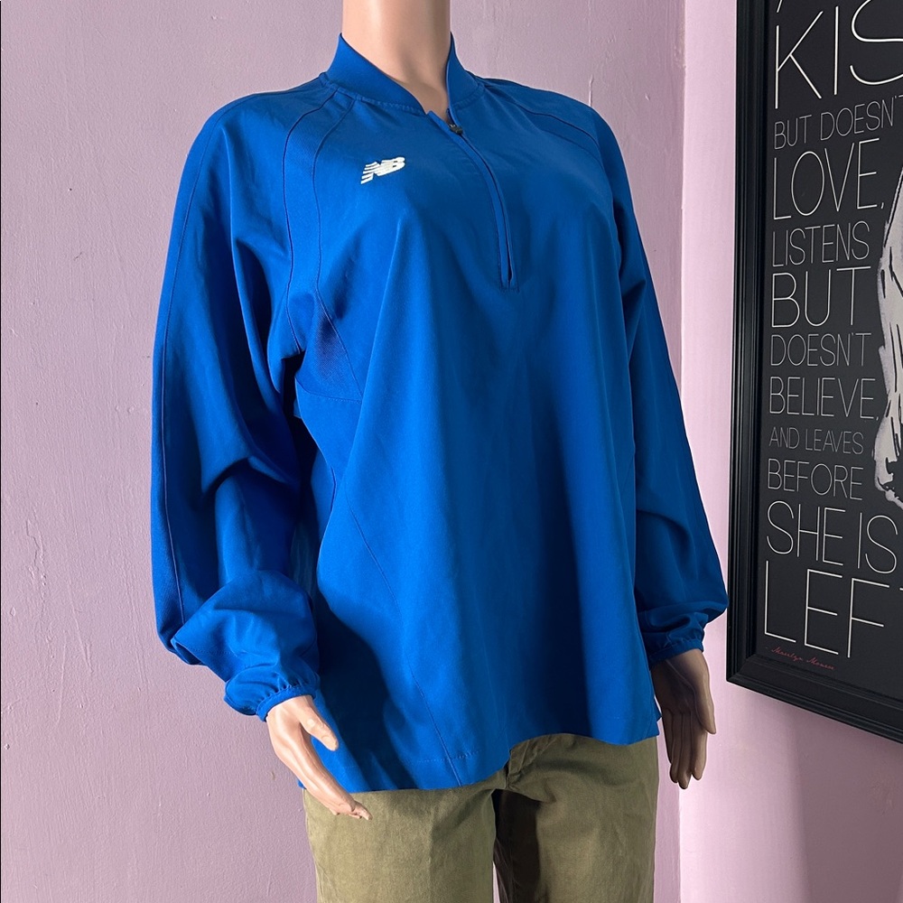 New Balance Royal Blue Half-Zip Jacket